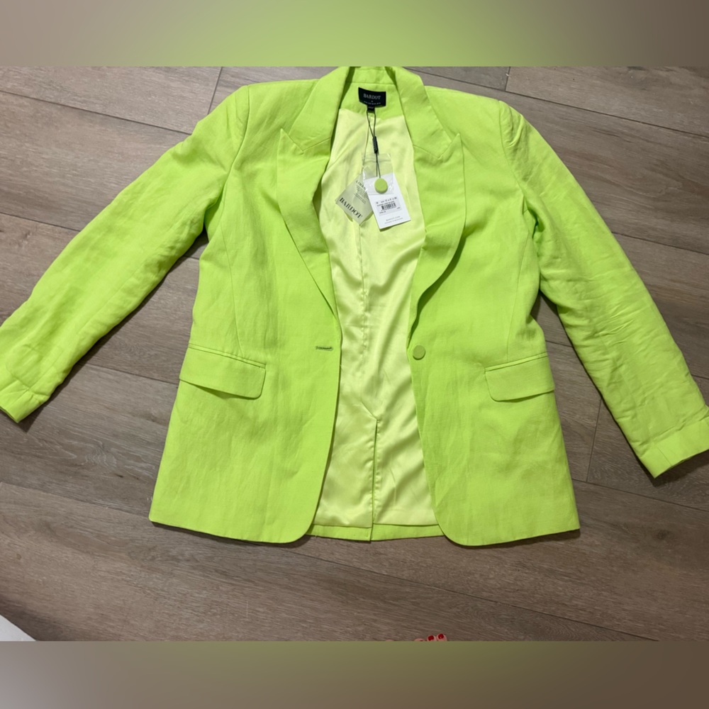Bardot Neon Green Women's Blazer